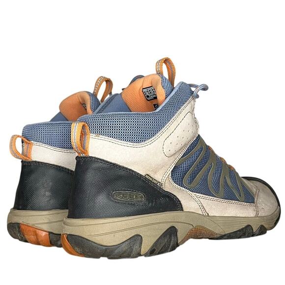 Men's Keen Verdi Mid Leather Lace-Up Waterproof Hiking Trail Boot Size 15 Gray - Picture 4 of 6